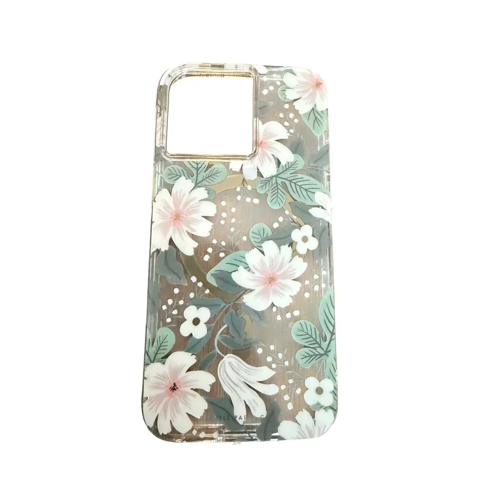 Rifle Paper Co iPhone 15 Pro Max Case Floral MagSafe Clear Protective Cover NEW